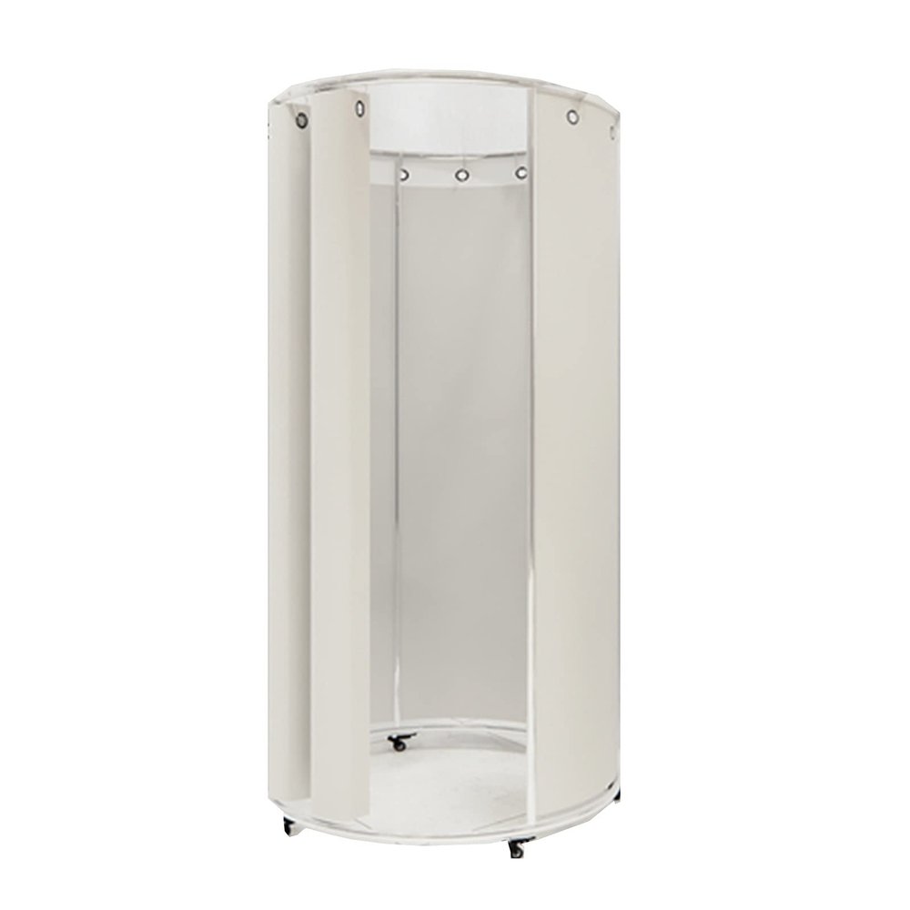 Portable Shower Tent Locker Room With Pulley Movable Fitting Room Stainless Steel Frame Is Hard, Corrosion, No Fading Thickened Covering Cloth Protection Privacy Live Room, Clothing Store Locker Room