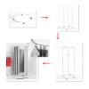 Portable Shower Tent Locker Room With Pulley Movable Fitting Room Stainless Steel Frame Is Hard, Corrosion, No Fading Thickened Covering Cloth Protection Privacy Live Room, Clothing Store Locker Room view 4