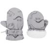 Urban Virgin Infant Baby Toddler Kids Winter Mittnes Lined Fleece Warm Waterproof Ski Snow Gloves For Boys Girls Grey Dino 2-4 T view 1