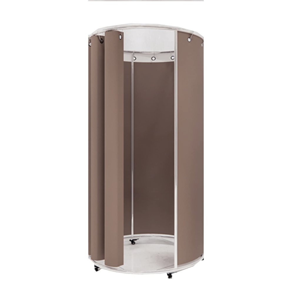 Portable Shower Tent Locker Room With Pulley Movable Fitting Room Stainless Steel Frame Is Hard, Corrosion, No Fading Thickened Covering Cloth Protection Privacy Live Room, Clothing Store Locker Room