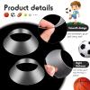 Blulu 6 Pcs Memorabilia Ball Display Stand Pedestal Ball Stand Holder for Soccer Basketball Football Volleyball Softball Bowling(Transparent) view 3
