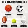Blulu 6 Pcs Memorabilia Ball Display Stand Pedestal Ball Stand Holder for Soccer Basketball Football Volleyball Softball Bowling(Transparent) view 4