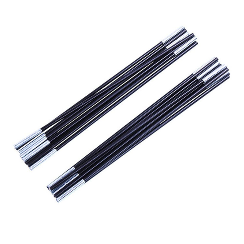 Wakauto Adjustable Tent Poles Kit 2 Pieces Fiberglass 6 Sections Replacement for Camping Hiking Trekking