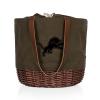 PICNIC TIME Detroit Lions Coronado Canvas and Willow Basket Tote view 1