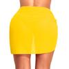 Holipick Sarong Cover Up Wrap Skirt Bathing Suit Sheer Swimsuit Sarong for Beach Chiffon Coverup Yellow view 3
