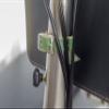 Leather Handlebar Saddle Bag for Brompton in Black / Green view 2
