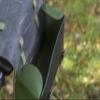 Leather Handlebar Saddle Bag for Brompton in Black / Green view 4