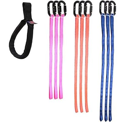RNA Raider Speedline Sling Assorted Pack, Professional Tree Climbing Kit, 9 Oval Carabiners, 9 Speedline Loops, 40"Blue, 36"Orange, 26"Pink, 9 Kong Fast Rubber, 7,000 lbf Arborist Rigging Equipment