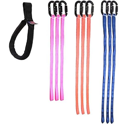 RNA Raider Speedline Sling Assorted Pack, Professional Tree Climbing Kit, 9 Oval Carabiners, 9 Speedline Loops, 40"Blue, 36"Orange, 26"Pink, 9 Kong Fast Rubber, 7,000 lbf Arborist Rigging Equipment