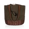 PICNIC TIME Arizona Cardinals Coronado Canvas and Willow Basket Tote view 1