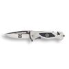 Coast Guard Folding Elite Tactical Knife - Great Gift for the Veteran in your Life - Veteran Owned Business - Coast Guard Knife Silver view 2