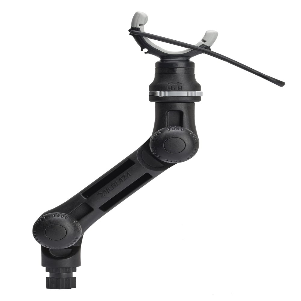 RAILBLAZA Trolling Motor Support XL Adjustable Kayak & Boat Motor Support Mount with Tool-Free Locking Strap, Reinforced Design for Large Motors & Marine Use