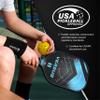 Helium Versus Pickleball Paddle Set of 2 - USAPA Certified - Graphite Fiberglass Surface, Lightweight Honeycomb Core - 2 Rackets, 4 Balls, 1 Sports Bag view 2