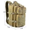 Outdoor Sports Pack Hiking Bag Tactical Rucksack Camo Knapsack Combat Camouflage Tactical Molle 40L Backpack - Green view 3