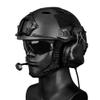 Outdoor Airsoft Shooting Combat Fast Helmet Wing Rail Side Rail Mount Tactical Headset - Tree with Noise Reduction Function view 3