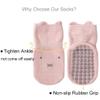 Baby Non Slip Sock Toddler Non-Skid Ankle Socks with Grips Anti-Slip Crew Cotton Socks for Infants Toddlers Girls Boys (3-5 T) view 2