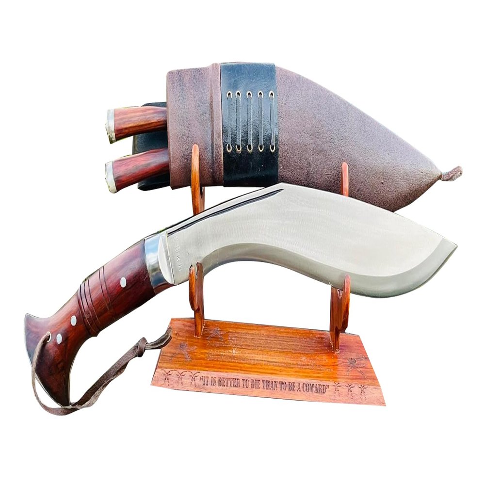 EGKH - 12 inches Military world war Survival Khukuri - Hand Forged Full Tang Blade Khukuri House Nepal