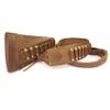 Leather Rifles Shell Holder .30-06 .45-70 .357, .410GA Buttstock with Hunting Cartridge Sling Straps Remington (Brown Set) view 4