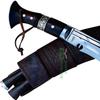EGKH Full Tang Hand Forged Blade Kukri Knife - 12" 3 Fullers Farmer Bushcraft Working Khukuri in Nepal Zombie Apocalypse Chopper view 3