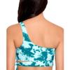 Salt + Cove Womens Printed One Shoulder Swim Top Separates Green L view 2