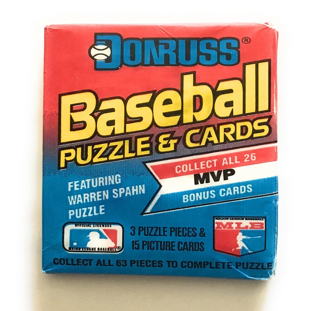 1989 donruss baseball Pack Includes 15 Cards and Puzzle car