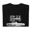 1964 Chevy Impala 2 Door Convertible Lowrider Classic Car Short-Sleeve Unisex T-Shirt Black view 3