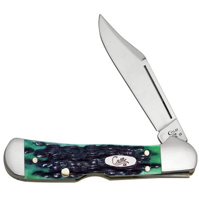 Case XX WR Pocket Knife Mini Copperlock Kentucky Bluegrass Bone W/Shield Item #22766 (61749L SS) 3 5/8 inches Closed