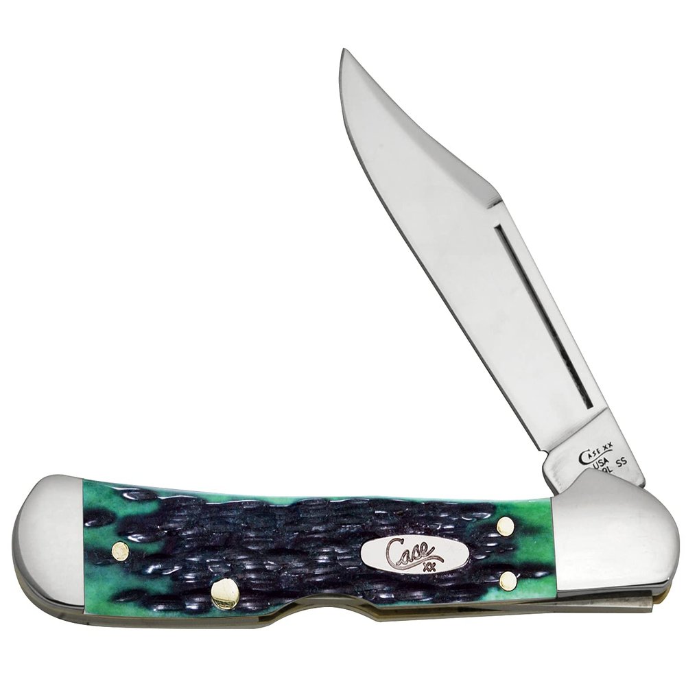 Case XX WR Pocket Knife Mini Copperlock Kentucky Bluegrass Bone W/Shield Item #22766 (61749L SS) 3 5/8 inches Closed
