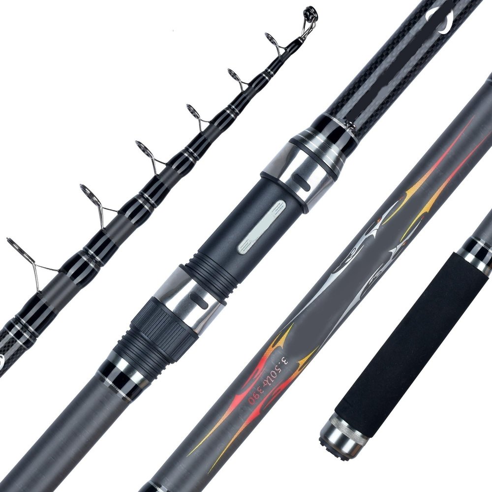 Feeder Fishing Rod Telescopic Spinning Casting Travel Rod3.0 3.3 3.6m Vara De Pesca Carp Feeder 60-180g Pole DaJiKan (Length : 3.6m 40 120g)