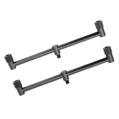 Carp Fishing Buzz Bars 20cm 30cm Fishing Rod Pod Holder Black Buzzer Bar for 2 Rods DaJiKan (Color : 2X BZG257)