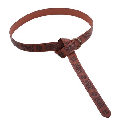 BLESSUME Medieval Reenactment Viking Battle Knight Belt PU Leather (Dark Brown 2)