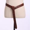 BLESSUME Medieval Reenactment Viking Battle Knight Belt PU Leather (Dark Brown 2) view 2