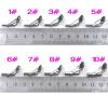 80pcs/Box Size1-10# Fishing Rod Guide Tip Repair Kit Set DIY Eye Rings Stainless Steel Frames Ceramics TS Line Guide Ring DaJiKan view 2