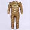 easyforever Kids Girls Fish Scales Dance Gymnastics Leotard One Piece Jumpsuit Bodysuit Unitard Performance Yellow 2-3 view 3