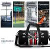 FunnyStar Firefighter American Flag Thin Red Line Fireman Gym Bag for Women and Men Travel Duffel Bag for Sports Print Gymbag view 3