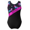 Hedmy Girl's One Piece Sports Swimsuit Swimwear Summer Beach Swimming Costume Kids Cross Back Bathing Suit Black Horse 14 Years view 2
