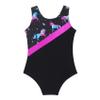 Hedmy Girl's One Piece Sports Swimsuit Swimwear Summer Beach Swimming Costume Kids Cross Back Bathing Suit Black Horse 14 Years view 4