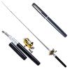 Portable Pocket Telescopic Mini Fishing Pole Pen Shape Folded Fishing Rod with Reel Wheel DaJiKan (Color : Yellow) view 2