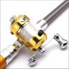 Portable Pocket Telescopic Mini Fishing Pole Pen Shape Folded Fishing Rod with Reel Wheel DaJiKan (Color : Yellow) view 4