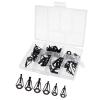 40Pcs/lot Fishing Rod Guides Set Tips Repair Kit DIY Rod Building Eye Rings Rod Guides DaJiKan view 1