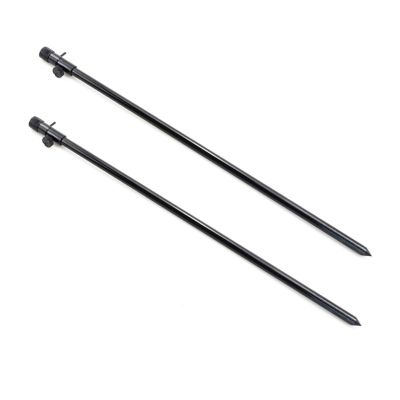 Carp Fishing Buzz Bars 20cm 30cm Fishing Rod Pod Holder Black Buzzer Bar for 2 Rods DaJiKan (Color : 2X BK350)