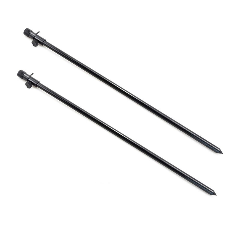 Carp Fishing Buzz Bars 20cm 30cm Fishing Rod Pod Holder Black Buzzer Bar for 2 Rods DaJiKan (Color : 2X BK350)
