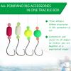 Dovesun 220Pcs Pompano Rig Floats Kit for Surf Fishing Pompano Rig Floats with Bobbers, Beads, Hooks, Other Accessories view 3