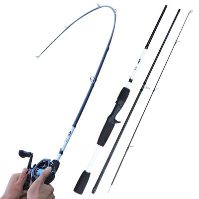 2/3 Sections Carbon Fiber Spinning/Casting Fishing Rod Ultralight Weight Fishing Pole Travel Rod Fishing DaJiKan (Color : 3 Section Casting)