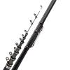 Carbon Fiber Spinning Fishing Rod Power Telescopic Rock Fishing Rod Carp Feeder Rod Travel Boats Sea 2.4-6.3m DaJiKan (Color : Black, Length : 3.6 m) view 1