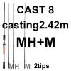 1.68 2.1 2.4 Casting Spinning Fishing Rod Boat Lure Two Tips 5-50g M/MH Fast Fishing Rod DaJiKan (Color : Casting 2.42m 2tips) view 2