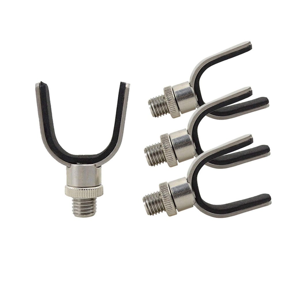 Carp Fishing Buzz Bars 20cm 30cm Fishing Rod Pod Holder Black Buzzer Bar for 2 Rods DaJiKan (Color : 4X AC142)