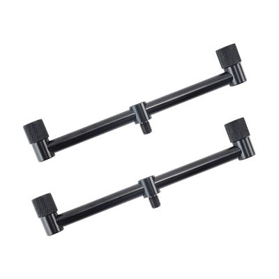 Carp Fishing Buzz Bars 20cm 30cm Fishing Rod Pod Holder Black Buzzer Bar for 2 Rods DaJiKan (Color : 2X BZ201)