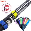 10pcs Holder Strap Anti-Slip Magic Sticker Reusable Wrap Tool Fishing Rod Band Outdoor Nylon Belt Fixing Tie Portable Adjustable DaJiKan view 2