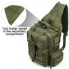 G4Free Large Tactical EDC Sling Bag Backpack, Military Molle Bag Single Strap Shoulder Backpack for Men (New Army Green) view 4